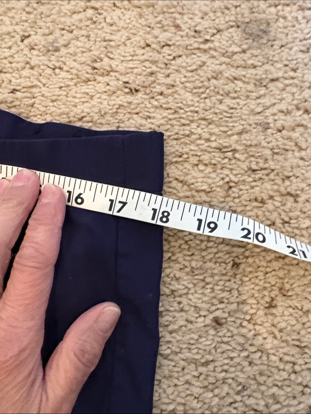 Navy Straight-Leg Dress Pants, elastic waist 2xl women’s - Picture 5 of 6
